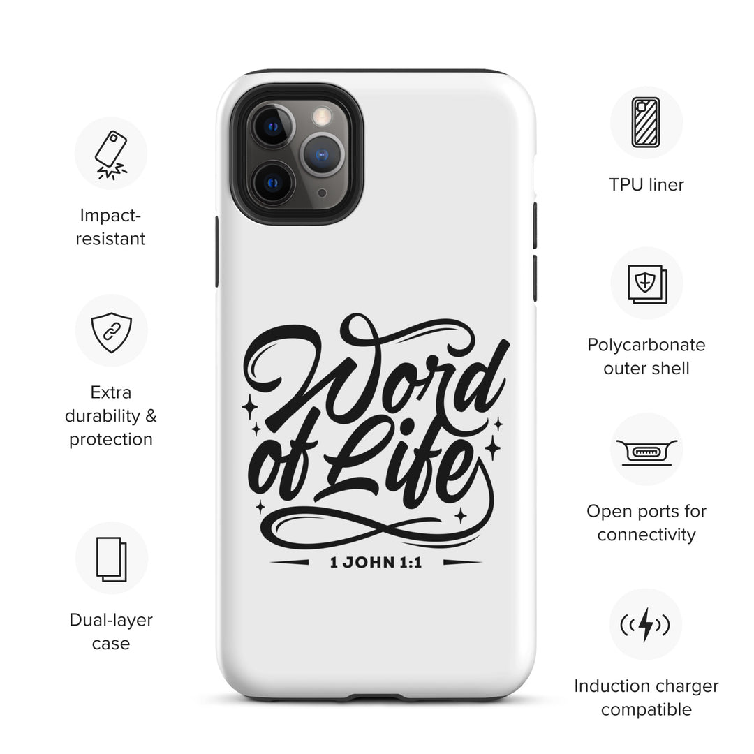 Christian Phone Case Word of Life White for iPhone® iPhone® Phone Cases   