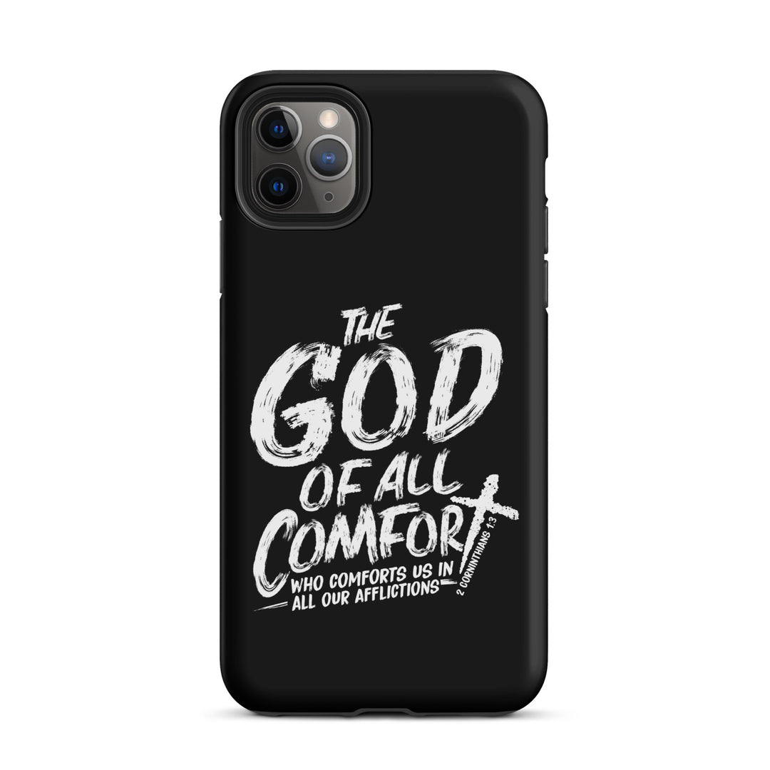 Christian Phone Case God of All Comfort Black for iPhone® iPhone® Phone Cases Matte iPhone 11 Pro Max 