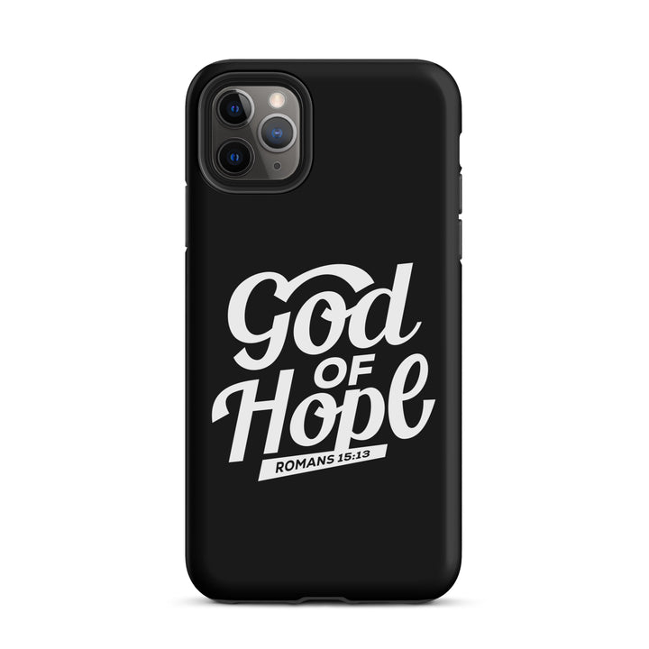 Christian Phone Case God of Hope Black for iPhone® iPhone® Phone Cases Matte iPhone 11 Pro Max 