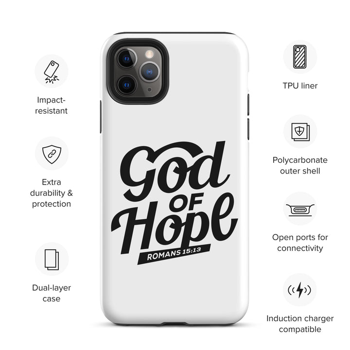 Christian Phone Case God of Hope White for iPhone® iPhone® Phone Cases   