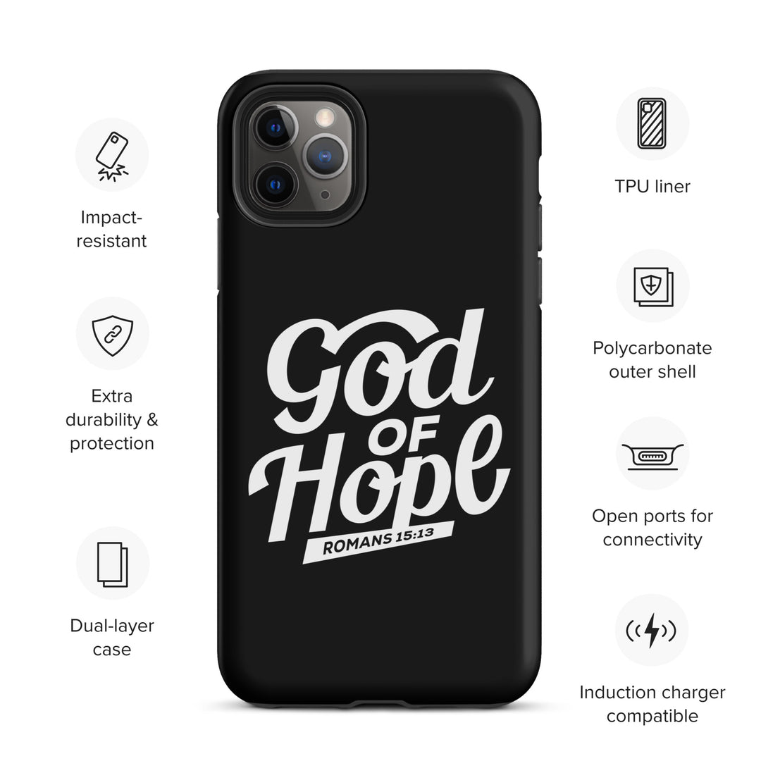 Christian Phone Case God of Hope Black for iPhone® iPhone® Phone Cases   