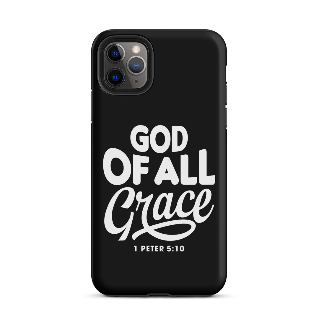 Christian Phone Case God of All Grace Black for iPhone® iPhone® Phone Cases Matte iPhone 11 Pro Max 