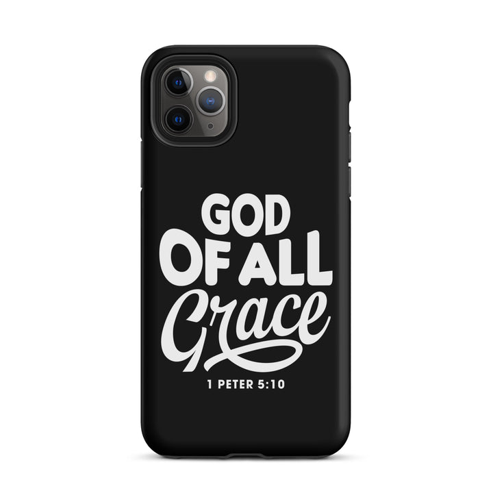 Christian Phone Case God of All Grace Black for iPhone® iPhone® Phone Cases Matte iPhone 11 Pro Max 