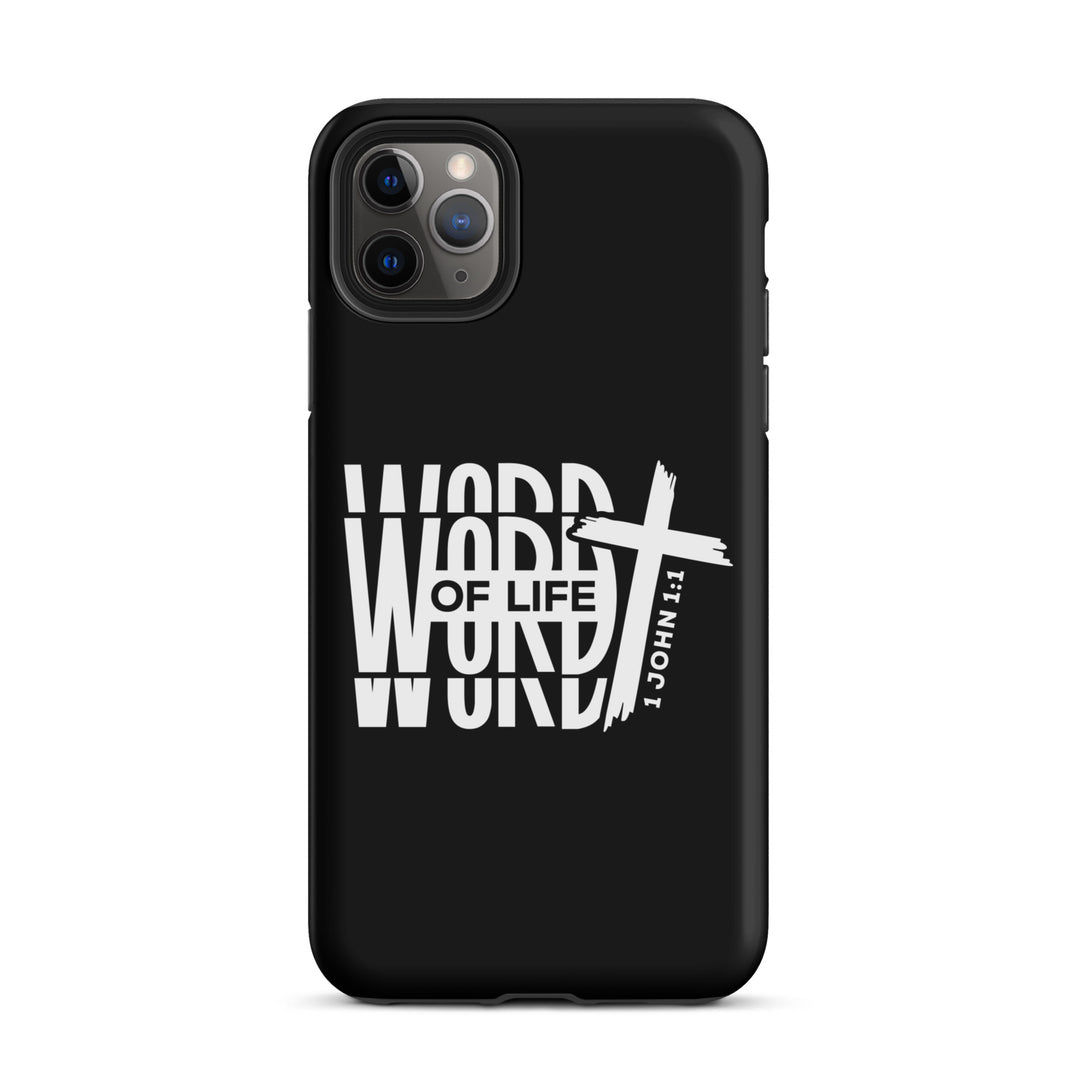 Christian Phone Case Word of Life Black for iPhone® iPhone® Phone Cases Matte iPhone 11 Pro Max 