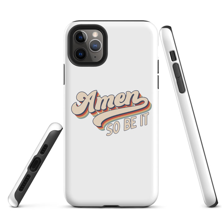 Christian Phone Case Amen So Be It White for iPhone® iPhone® Phone Cases   