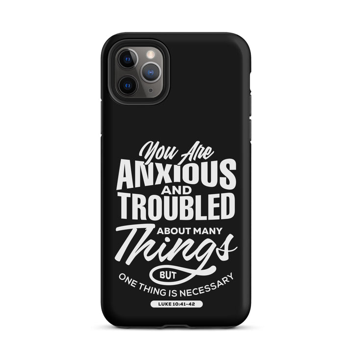 Christian Phone Case Anxious And Troubled Black for iPhone® iPhone® Phone Cases Matte iPhone 11 Pro Max 