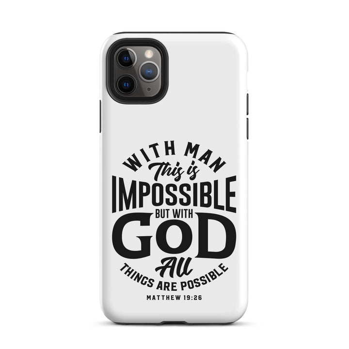 Christian Phone Case All Things Possible White for iPhone® iPhone® Phone Cases Matte iPhone 11 Pro Max 