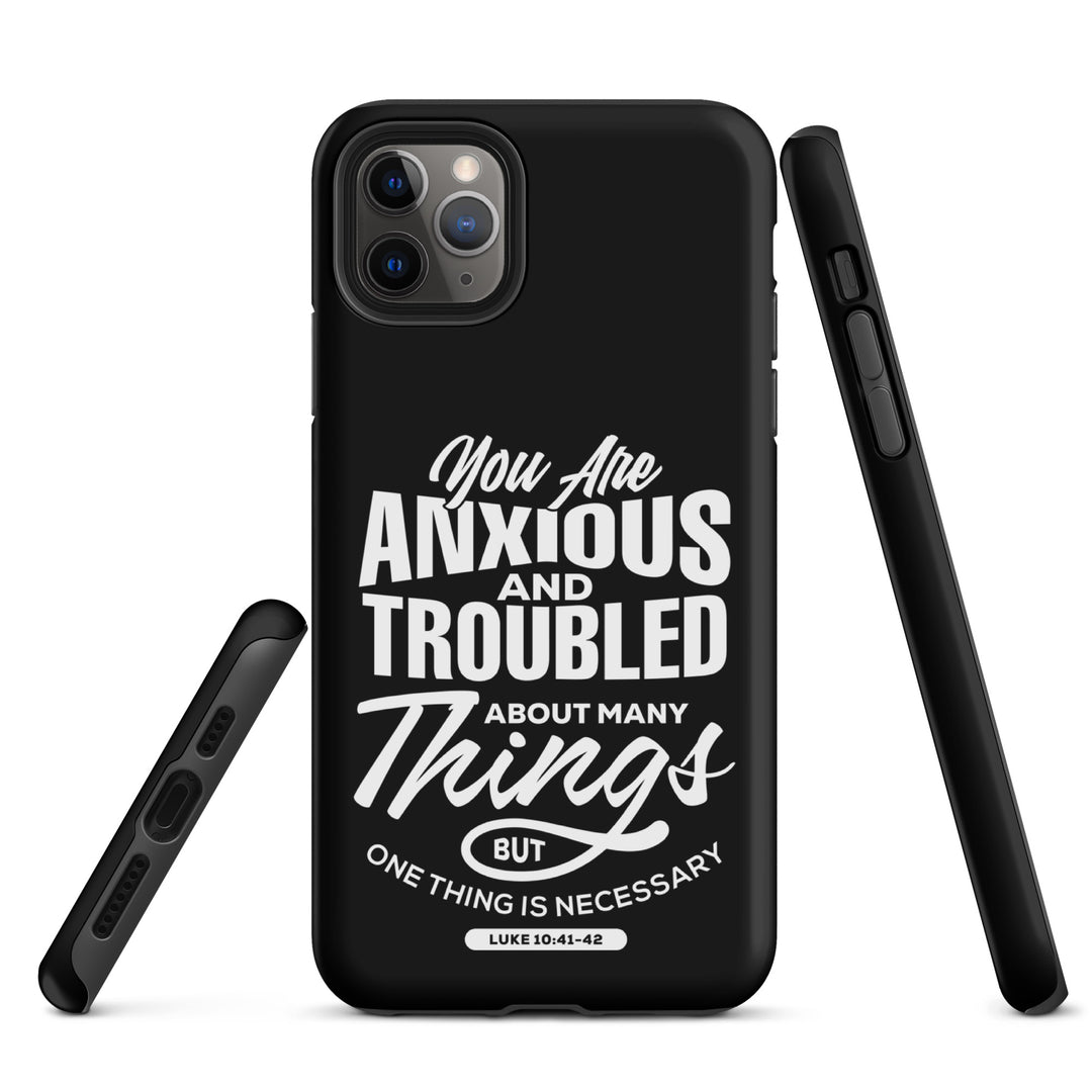 Christian Phone Case Anxious And Troubled Black for iPhone® iPhone® Phone Cases   