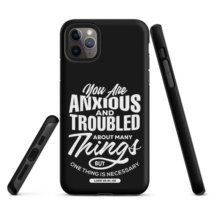 Christian Phone Case Anxious And Troubled Black for iPhone® iPhone® Phone Cases   