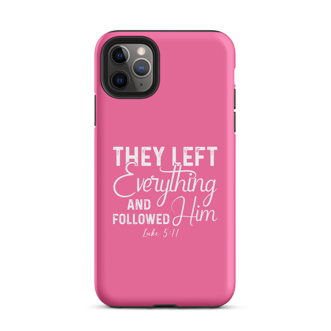 Christian Phone Case Left Everything Pink for iPhone® iPhone® Phone Cases Matte iPhone 11 Pro Max 