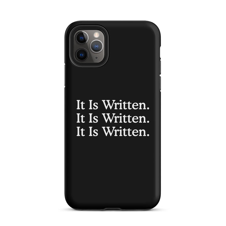 Christian Phone Case It Is Written Black for iPhone® iPhone® Phone Cases Matte iPhone 11 Pro Max 