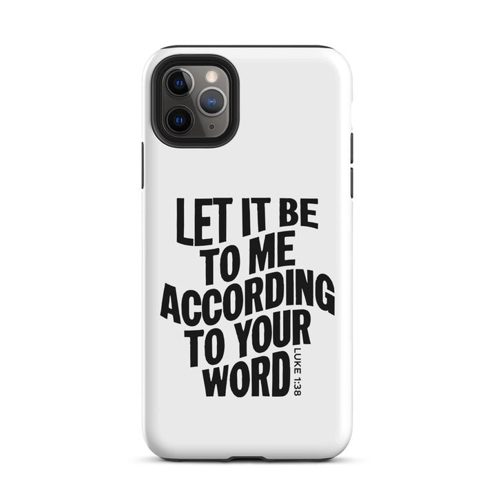 Christian Phone Case According To Your Word White for iPhone® iPhone® Phone Cases Matte iPhone 11 Pro Max 