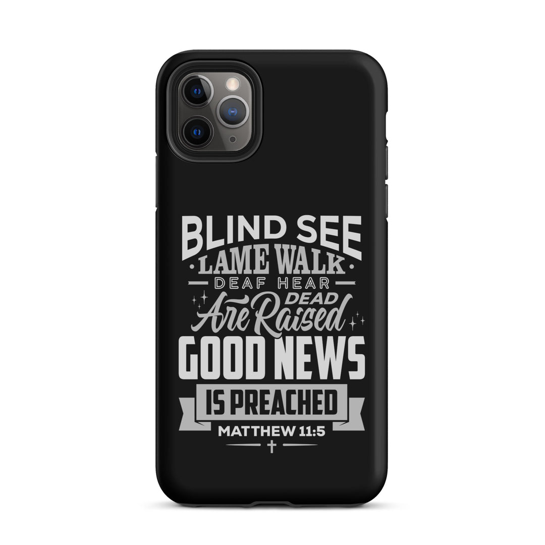 Christian Phone Case Go Tell John Black for iPhone® iPhone® Phone Cases Matte iPhone 11 Pro Max 