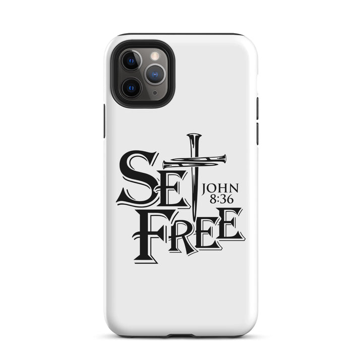 Christian Phone Case Set Free White for iPhone® iPhone® Phone Cases Matte iPhone 11 Pro Max 