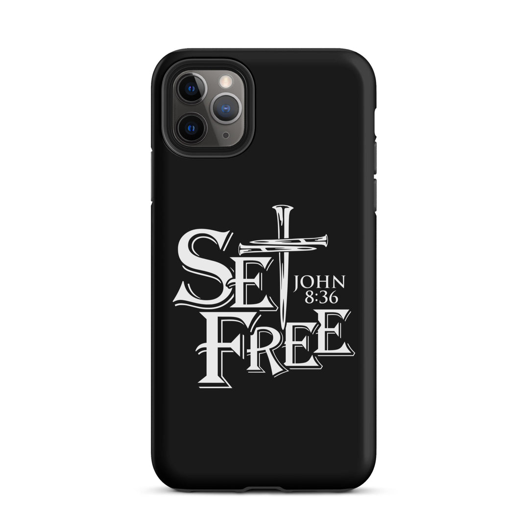 Christian Phone Case Set Free Black for iPhone® iPhone® Phone Cases Matte iPhone 11 Pro Max 