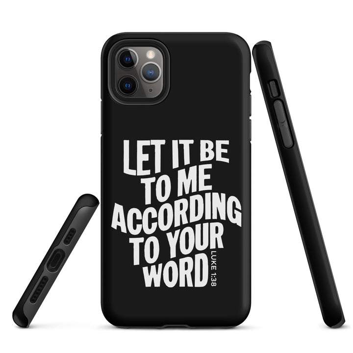 Christian Phone Case According To Your Word Black for iPhone® iPhone® Phone Cases   