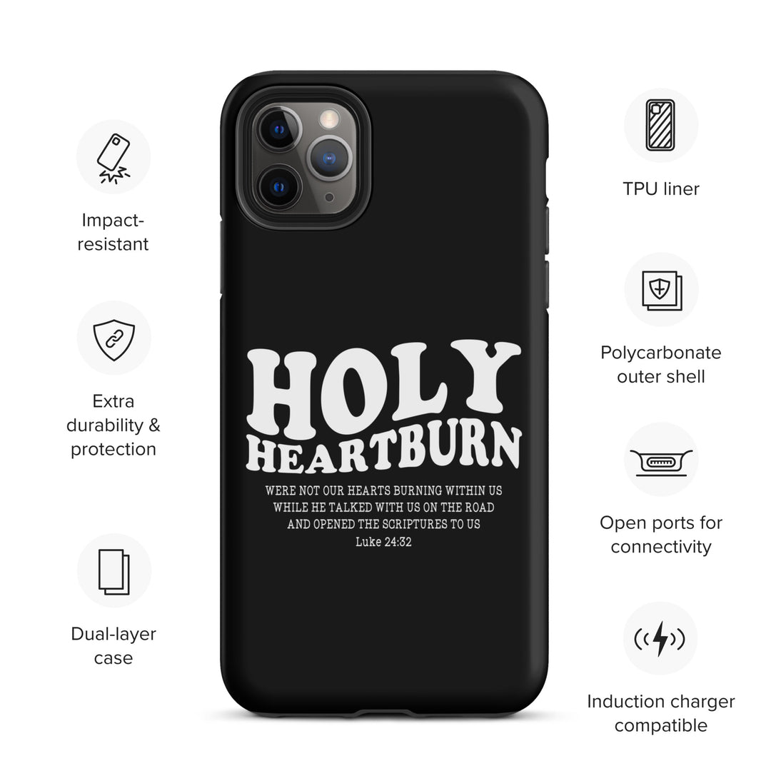 Christian Phone Case Holy Heartburn Black for iPhone® iPhone® Phone Cases   