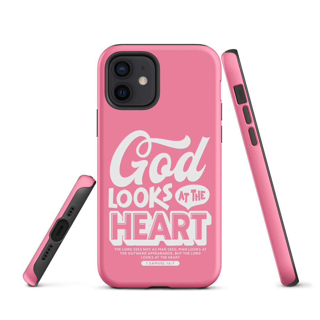 Christian Phone Case God Looks At Heart for iPhone® iPhone® Phone Cases   