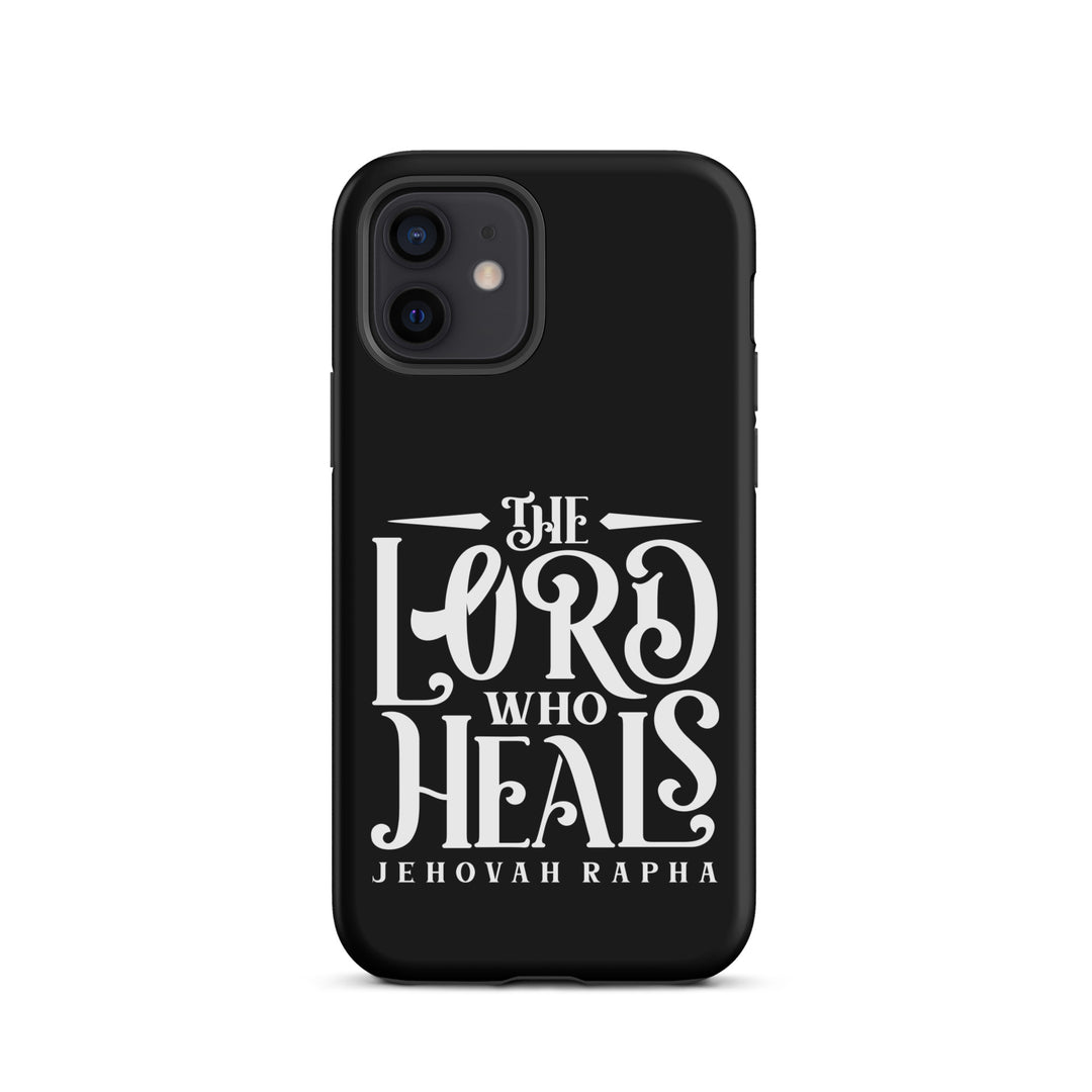 Christian Phone Case The Lord Who Heals Black for iPhone® iPhone® Phone Cases Matte iPhone 12 