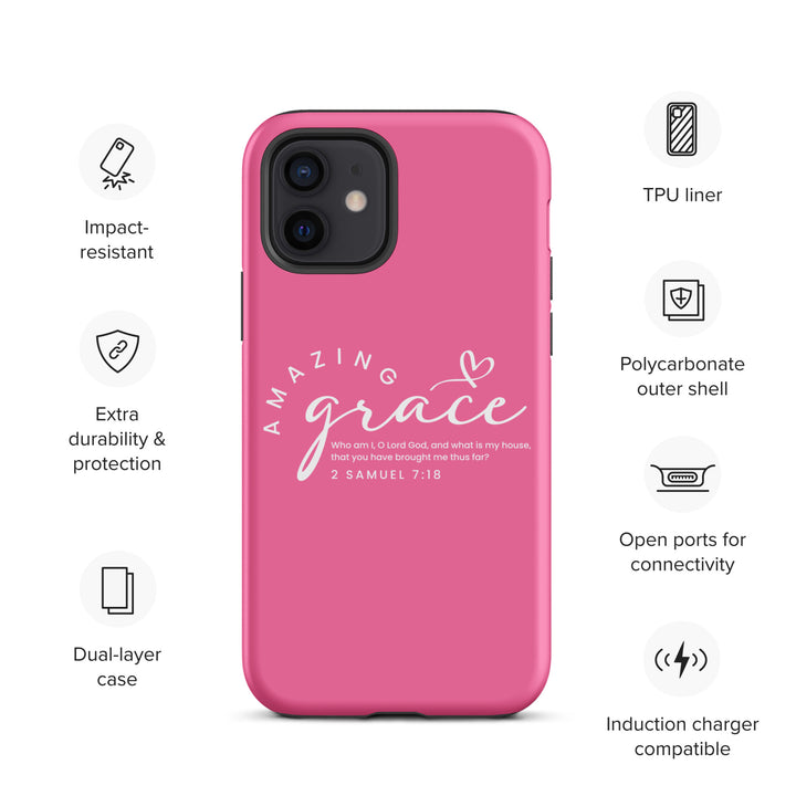 Christian Phone Case Amazing Grace Pink for iPhone® iPhone® Phone Cases   