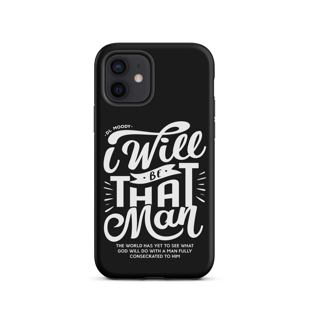 Christian Phone Case I Will Be That Man Black for iPhone® iPhone® Phone Cases Matte iPhone 12 