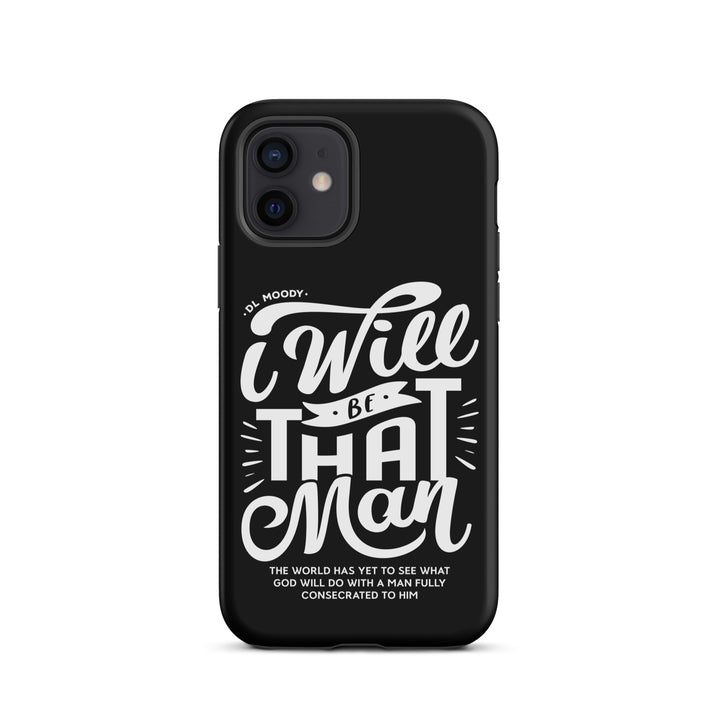 Christian Phone Case I Will Be That Man Black for iPhone® iPhone® Phone Cases Matte iPhone 12 