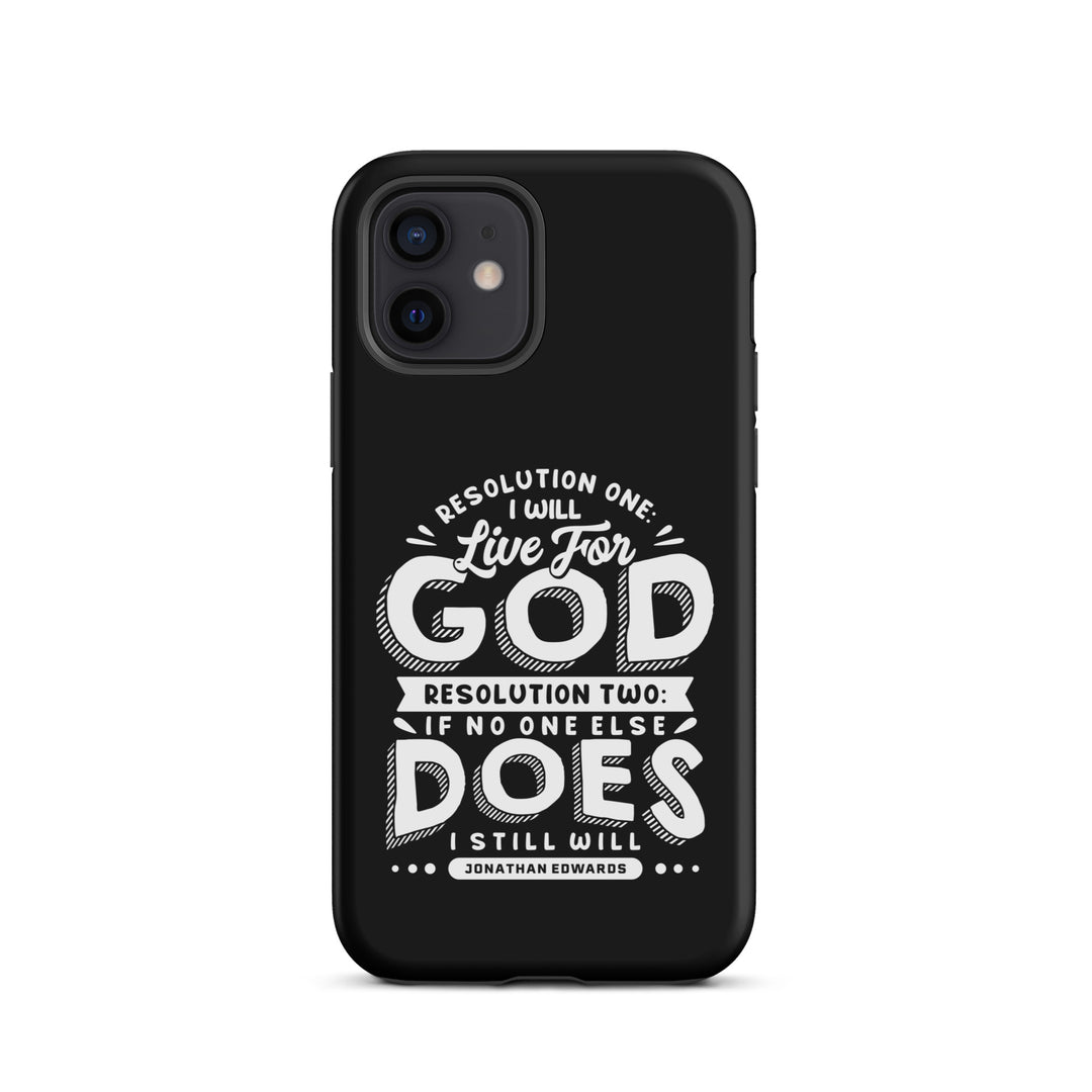 Christian Phone Case Live For God Black for iPhone® iPhone® Phone Cases Matte iPhone 12 