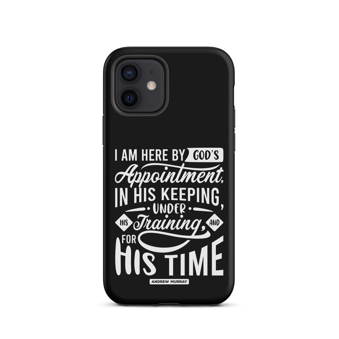 Christian Phone Case His Time Black for iPhone® iPhone® Phone Cases Matte iPhone 12 