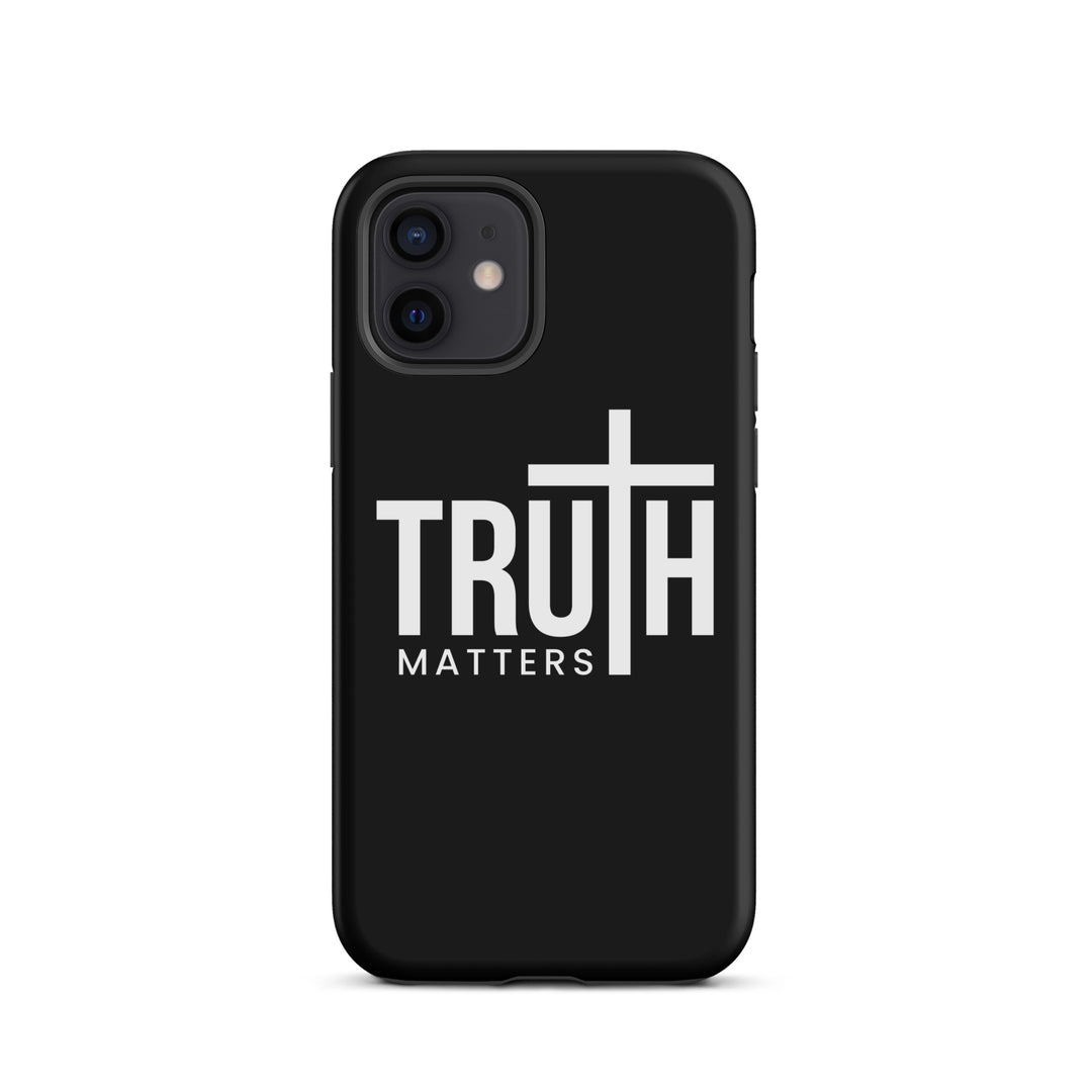 Christian Phone Case Truth Matters Black for iPhone® iPhone® Phone Cases Matte iPhone 12 