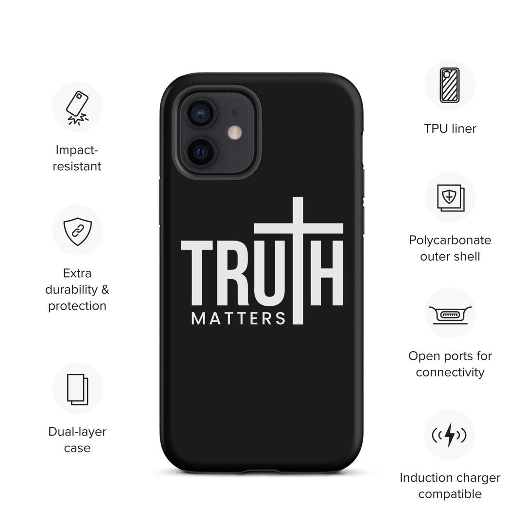 Christian Phone Case Truth Matters Black for iPhone® iPhone® Phone Cases   