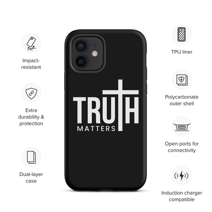 Christian Phone Case Truth Matters Black for iPhone® iPhone® Phone Cases   