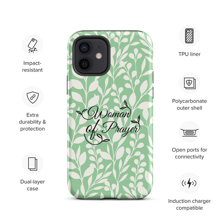 Christian Phone Case Woman of Prayer Green for iPhone® iPhone® Phone Cases   