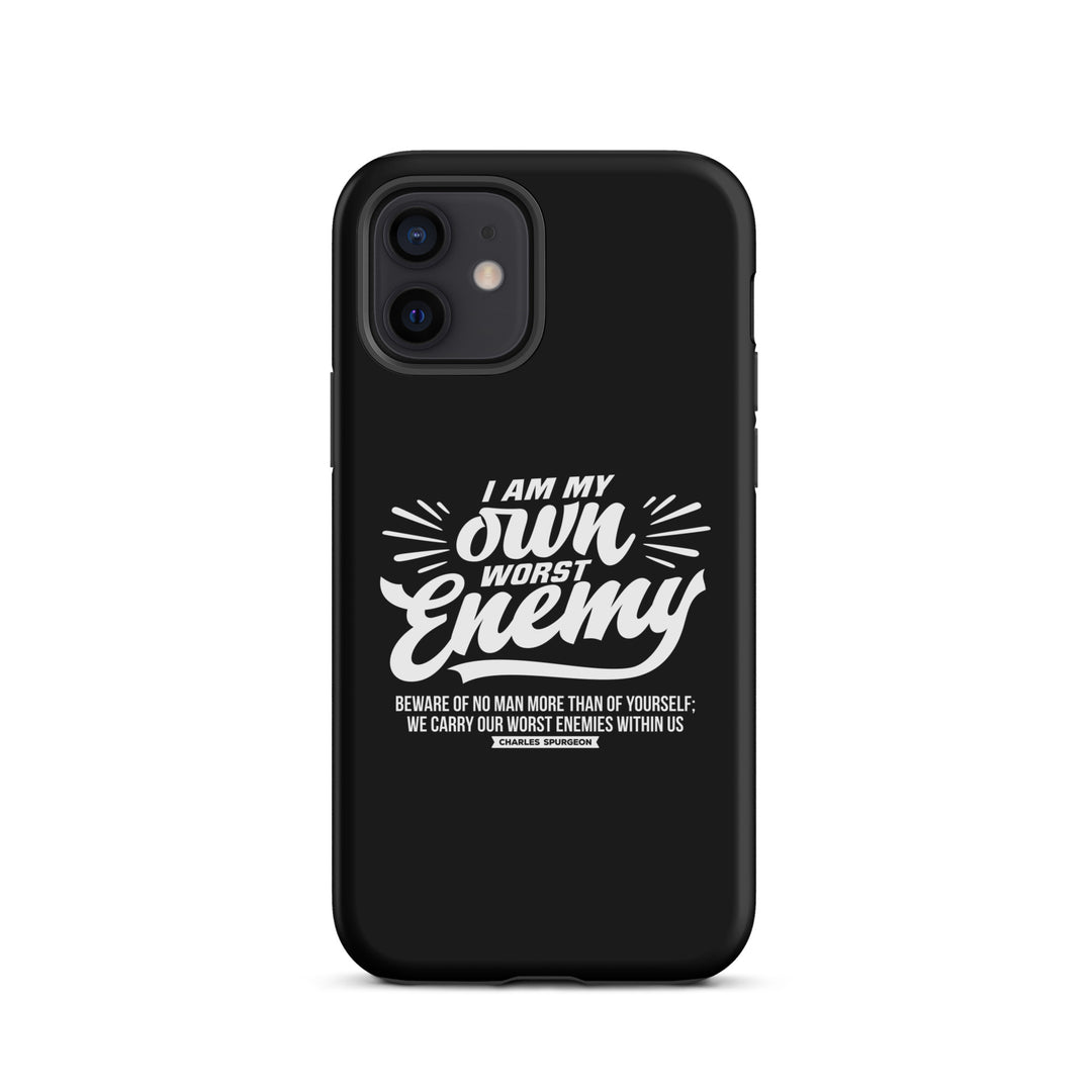 Christian Phone Case Worst Enemy Black for iPhone® iPhone® Phone Cases Matte iPhone 12 