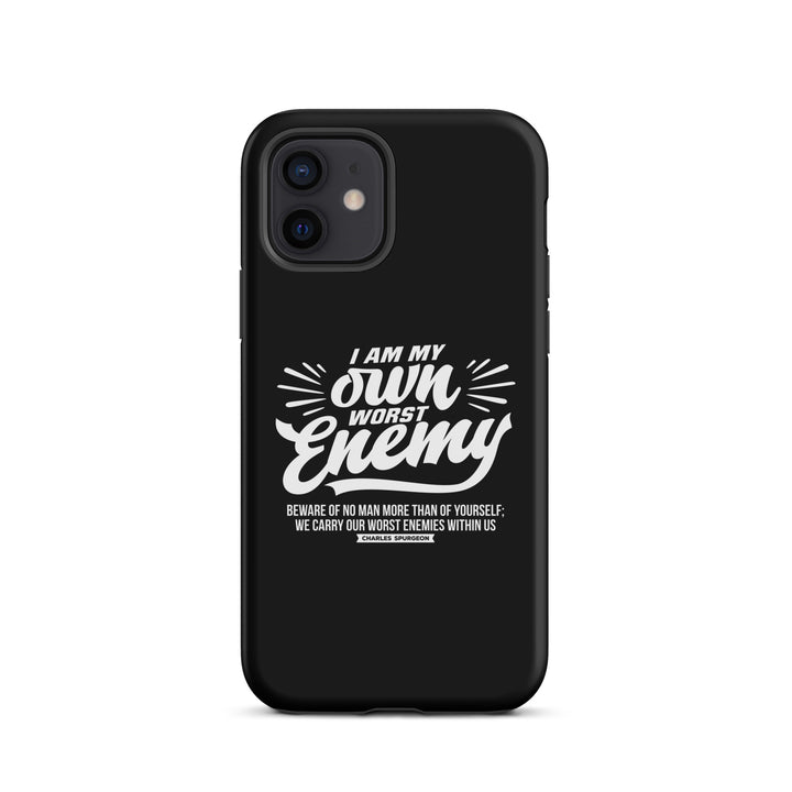 Christian Phone Case Worst Enemy Black for iPhone® iPhone® Phone Cases Matte iPhone 12 