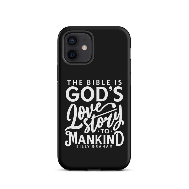 Christian Phone Case God's Love Story Black for iPhone® iPhone® Phone Cases Matte iPhone 12 