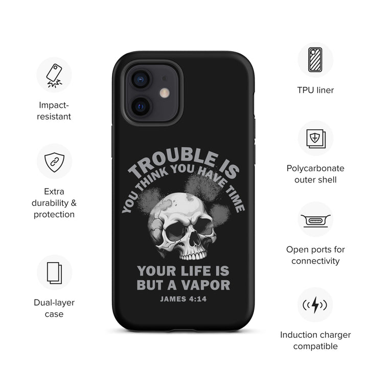 Christian Phone Case Life Is Vapor Black for iPhone® iPhone® Phone Cases   