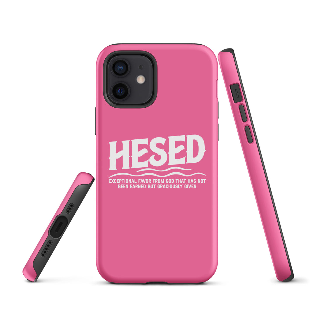 Christian Phone Case Hesed Exceptional Favor Pink for iPhone® iPhone® Phone Cases   