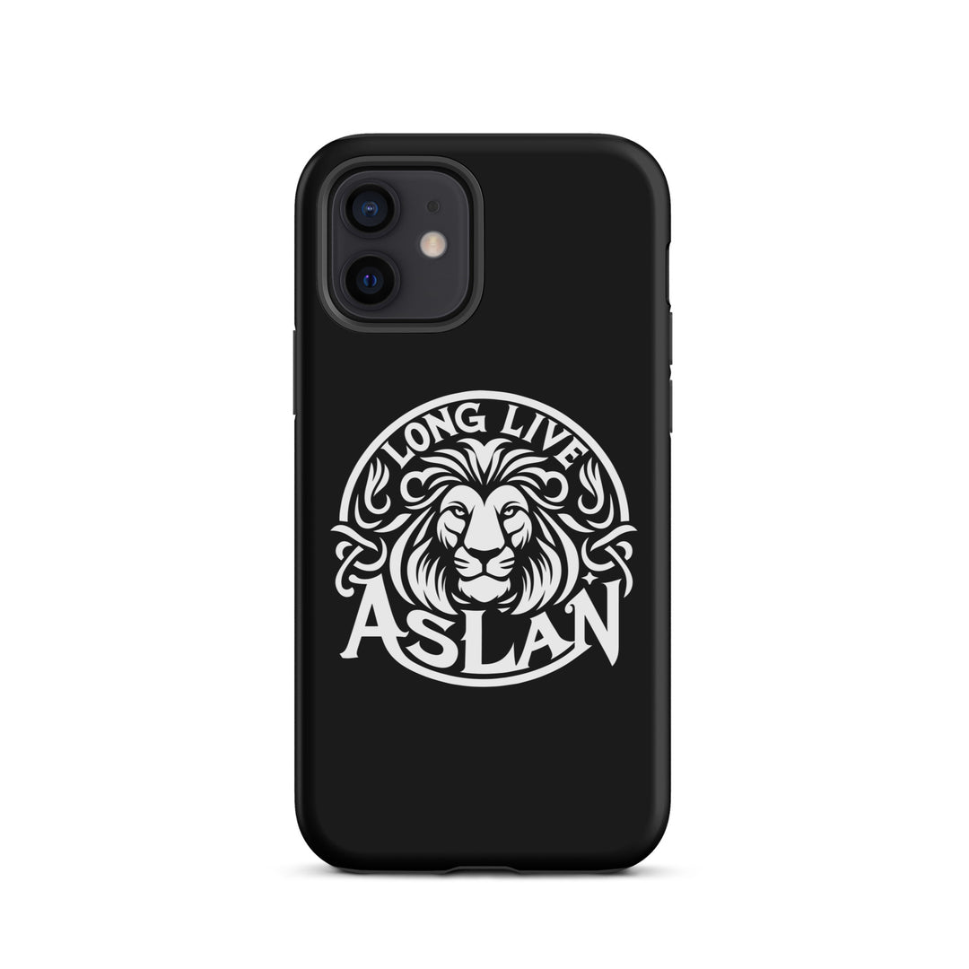 Christian Phone Case Long Live Aslan Black for iPhone® iPhone® Phone Cases Matte iPhone 12 