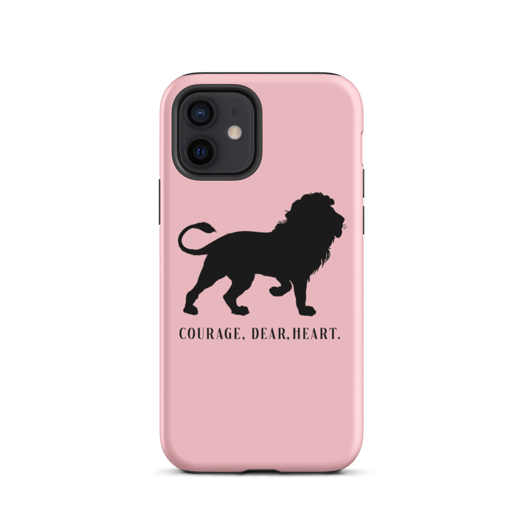 Christian Phone Case Courage Dear Heart Pink for iPhone® iPhone® Phone Cases Matte iPhone 12 