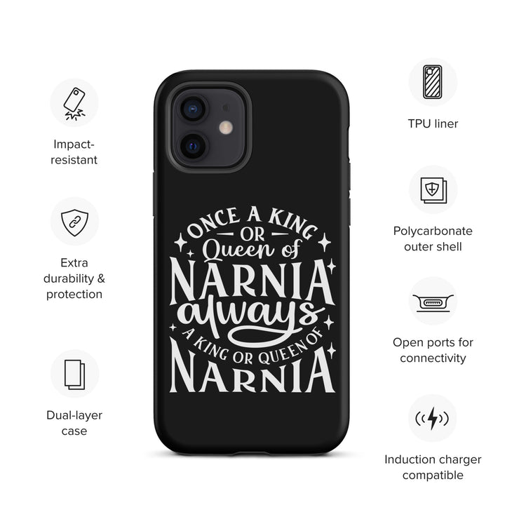 Christian Phone Case King or Queen Narnia Black for iPhone® iPhone® Phone Cases   