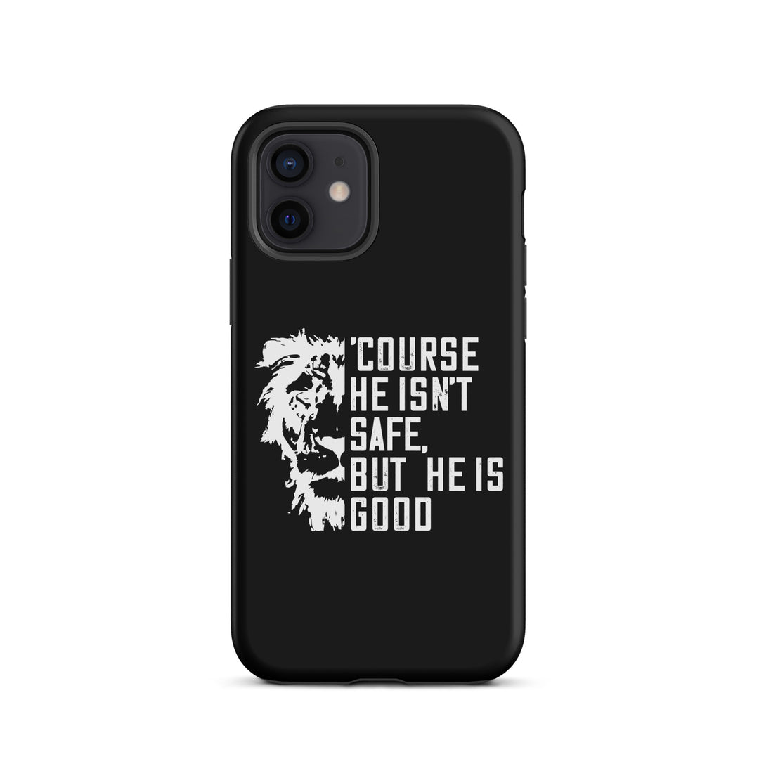 Christian Phone Case for iPhone® 'Course He Isn't Safe Black iPhone® Phone Cases Matte iPhone 12 