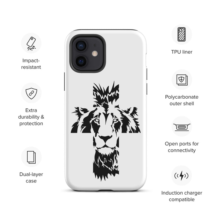 Christian Phone Case Aslan Cross White for iPhone® iPhone® Phone Cases   