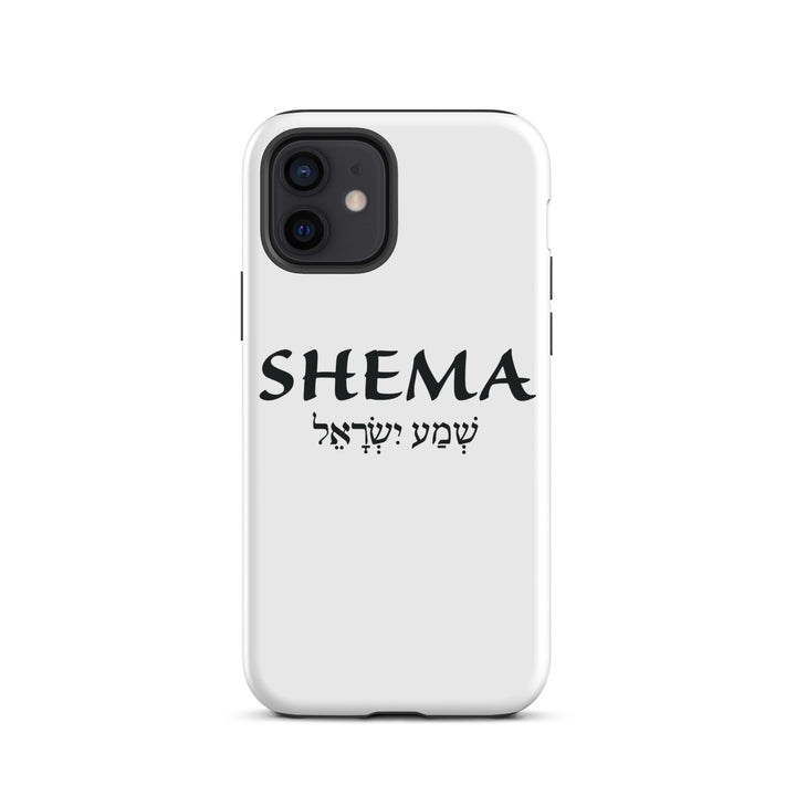 Christian Phone Case Shema Hebrew White for iPhone® iPhone® Phone Cases Matte iPhone 12 