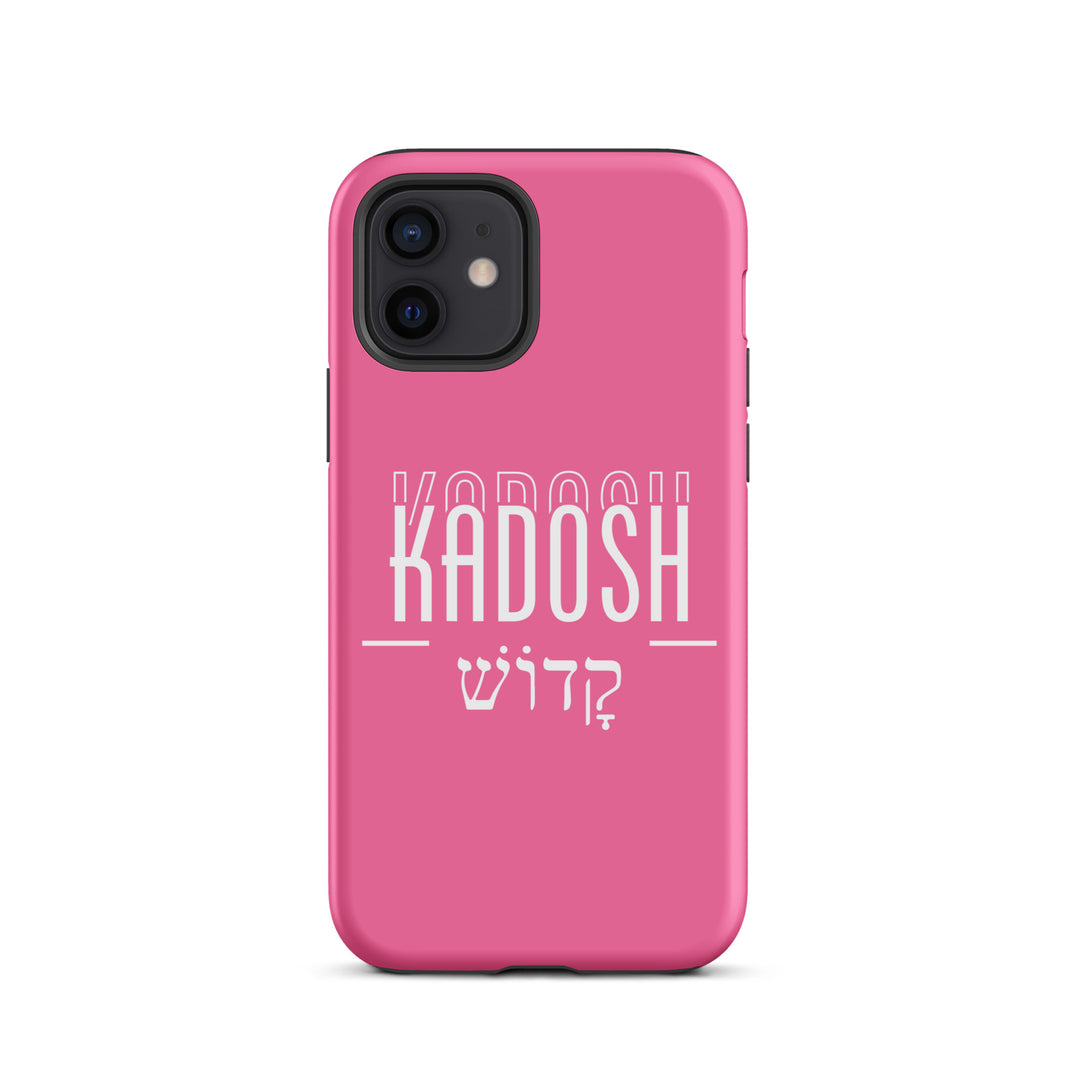 Christian Phone Case Kadosh Hebrew Pink for iPhone® iPhone® Phone Cases Matte iPhone 12 