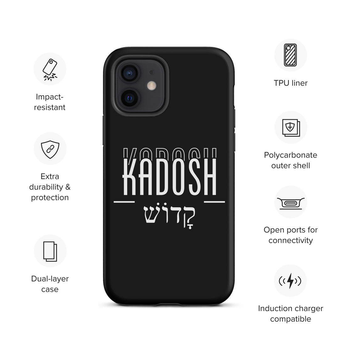 Christian Phone Case Kadosh Hebrew Black for iPhone® iPhone® Phone Cases   