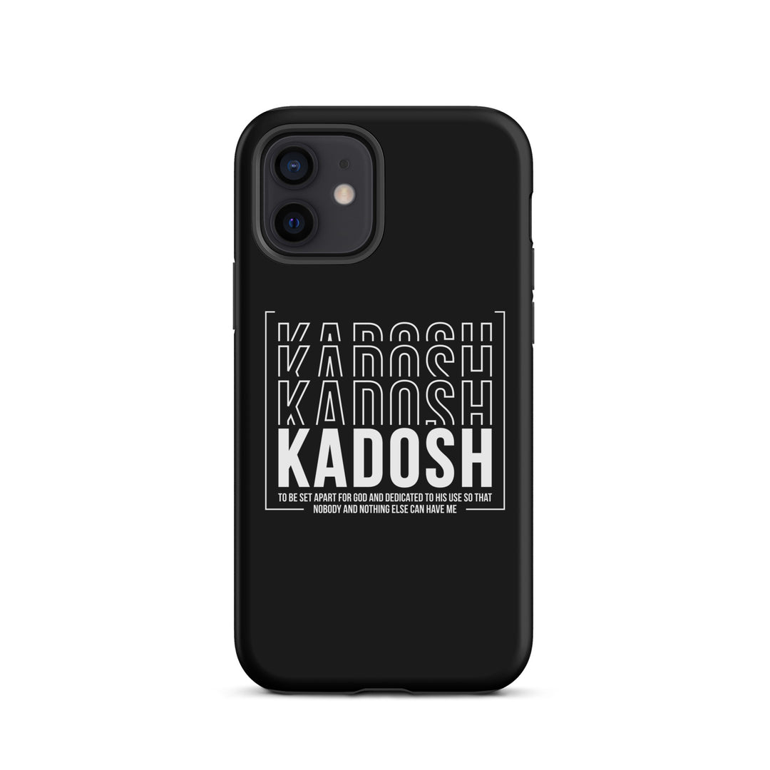 Christian Phone Case Kadosh Dedicated To His Use Black for iPhone® iPhone® Phone Cases Matte iPhone 12 