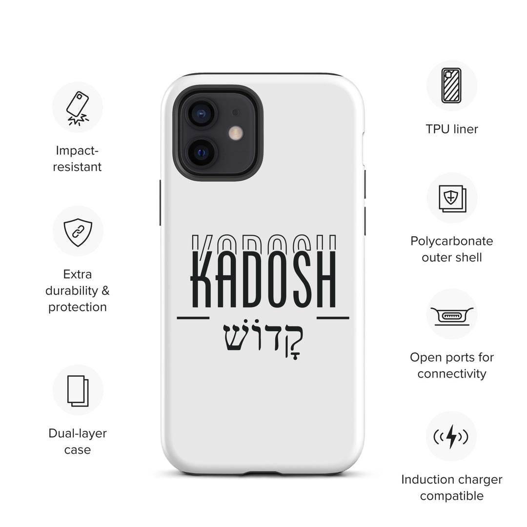 Christian Phone Case Kadosh Hebrew White for iPhone® iPhone® Phone Cases   