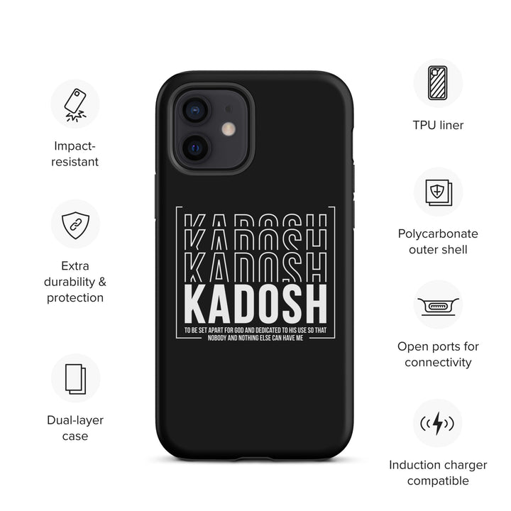 Christian Phone Case Kadosh Dedicated To His Use Black for iPhone® iPhone® Phone Cases   