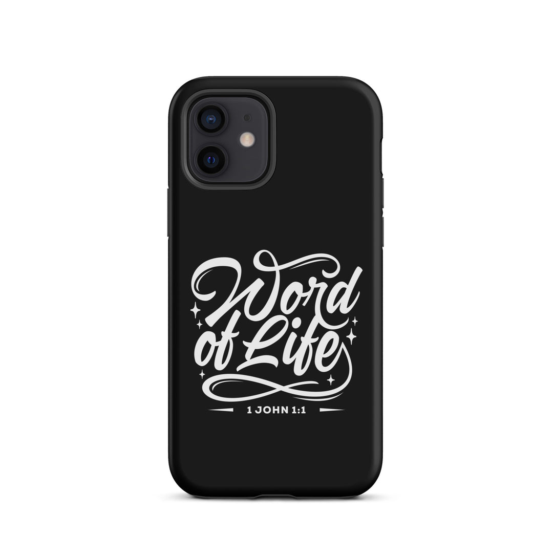 Christian Phone Case Word of Life Black for iPhone® iPhone® Phone Cases Matte iPhone 12 