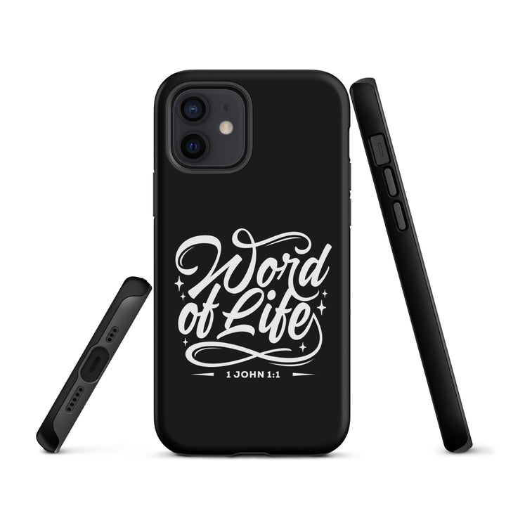 Christian Phone Case Word of Life Black for iPhone® iPhone® Phone Cases   